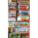 A group of the Original Omnibus Company bus models, to include Magical Mystery Tour, Executive Expre