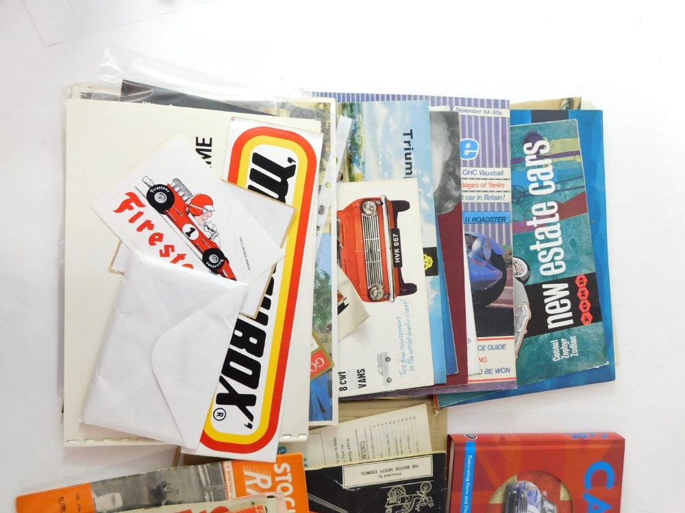 A group of car related ephemera, to include Cars Book, World Tournament of Thrills Rally Stock Car r - Image 3 of 3