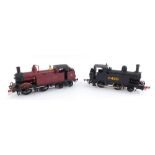 Two kit built OO gauge locomotives, comprising LMS, 0-4-4T, 1252, and a Collett locomotive, 0-6-0T,