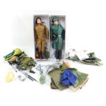 An Action Man British Sapper figure, with equipment, Third Reich army officer, Action Man figure, o