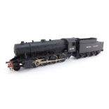 A kit built OO gauge WD Austerity Class locomotive, BR black livery, 2-8-0, 63140.