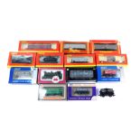 Mainline and Hornby rolling stock, including tank wagons, diesel brake tender, etc. (1 tray and loos