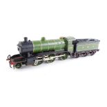 A kit built OO gauge Gresley Class K2 locomotive, GNR green livery, 2-6-0, 1657.