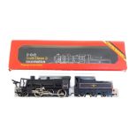 A Hornby OO gauge Ivatt Class 2 locomotive, 46400, BR lined black livery, late emblem, 2-6-0, R857