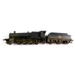 A Hornby OO gauge Class 38XX locomotive, 3864, BR black livery, weathered, 2-8-0, R3006.
