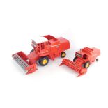 Two Massey Ferguson Britain's Red Agricultural Vehicles, comprising number 760 Combine, and a Combin