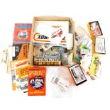 A group of car related ephemera, to include Cars Book, World Tournament of Thrills Rally Stock Car r