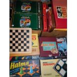 Various toys and games, Deluxe Draughts, Hoopla, Copit, and others. (2 boxes)