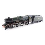 A Bachmann OO gauge Stanier 6P Jubilee Class locomotive 'Howard of Effingham', BR line green, late e