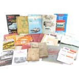 A group of car guides and manuals, to include shop manual for the Vauxhall model E, Rushton Hornsby