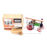 A Mamod steam traction engine, TE1A, boxed.