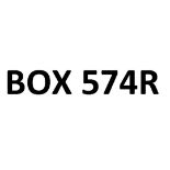 BOX 574R - A cherished private vehicle registration plate, currently held on a V750 Certificate of E