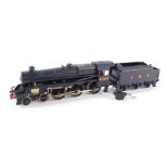 A kit built 00 gauge Stanier Class 5MT Black five locomotive, LMS black livery, 4-6-0, 4490.