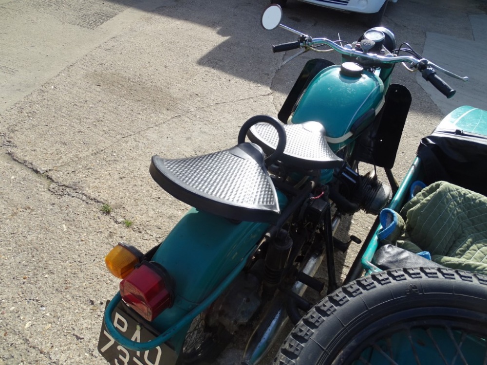 A 1976 URAL Tricycle Sidecar, registration PA0 737P, petrol, 649cc, green, first registered 01/01/19 - Image 11 of 11