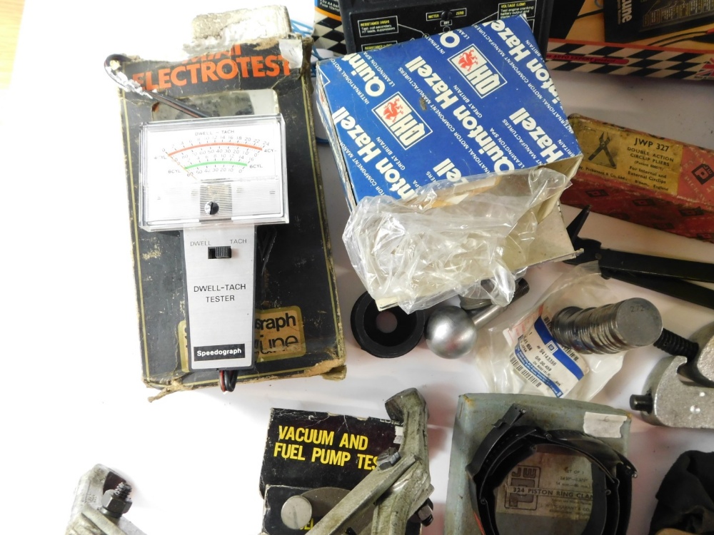 Various automobilia parts, two sets of Gunsons test tunes, a Volts calibrator meter, AA car badge, j - Image 8 of 9