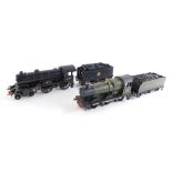 Two OO gauge locomotives, comprising Hornby Gresley Shire/Hunt Class locomotive 'Warwickshire', 4-4-