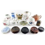 Chinese and Japanese pottery and porcelain, 18thC onwards, including a famille rose export tankard,