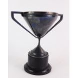 A George V silver trophy cup for Archibald Allen Memorial Cup, engraved with recipients from 1963,
