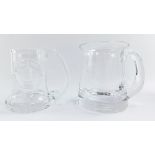 Two Dartington crystal tankards, comprising one FA Cup Final 1981 The One Hundreth, and another of p