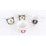 A group of Royal Crown Derby commemorative tankards, comprising The 90th Birthday HM Queen Elizabeth