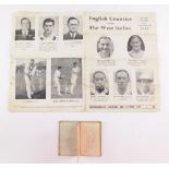 Cricketing Interest. A miniature autograph book, with cricketers from the 1950s and 60s, to include