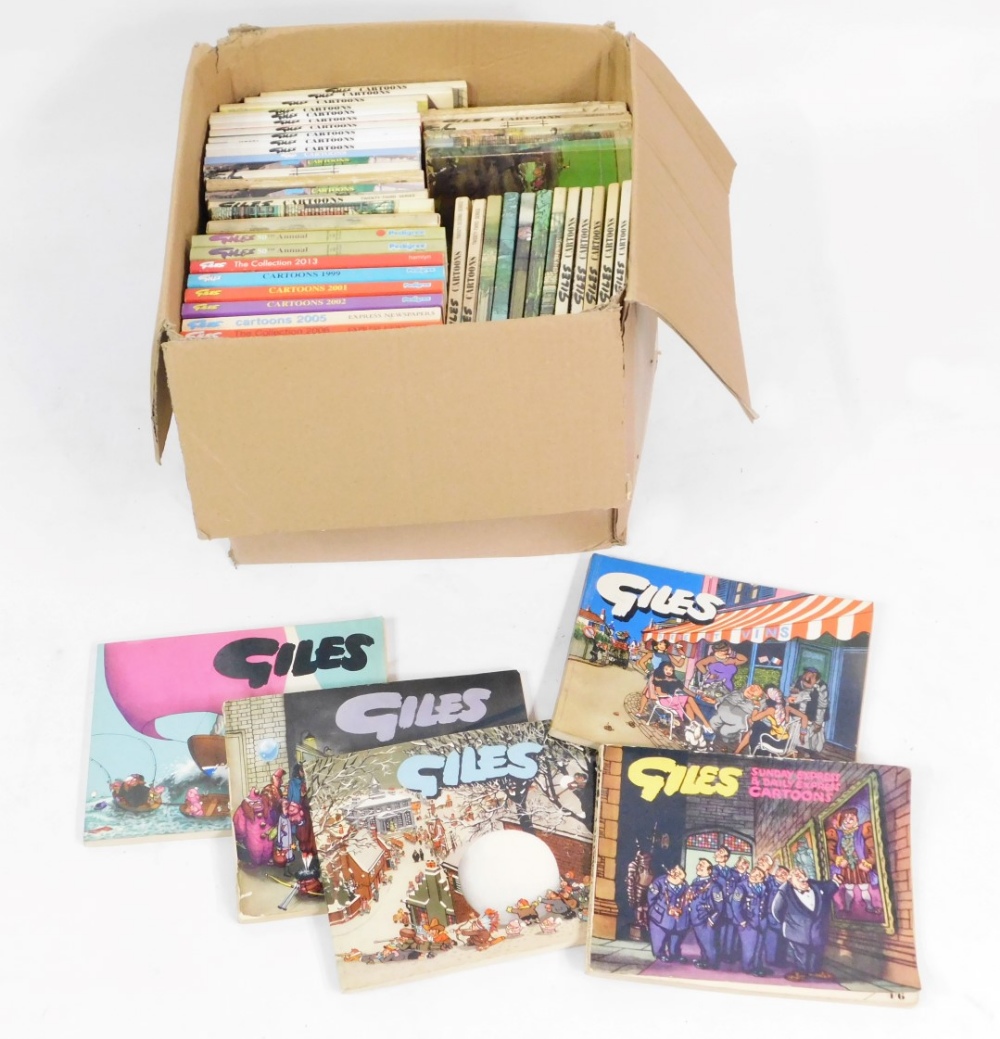 A group of various Giles Annuals, various dates, newer editions dated 1990's and 2000's but with som