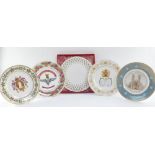 Collector's plates, to include an Edwardian Parachute Regiment & Airborne Forces collector's plate,