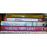 Five hardback naval reference books, comprising Reese's Naval Architecture, Ships of The American Re