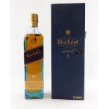 A Johnnie Walker Blue Label Blended Scotch Whisky, boxed.