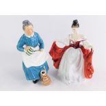 Two Royal Doulton porcelain figures, comprising Sara HN2295, 21cm high, and The Favourite HN2249, 20