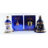 Two Bell's Old Scotch Whisky decanters, one to commemorate the Prince of Wales 50th Birthday 1998, a