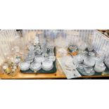 A quantity of glassware, to include a Mdina glass paperweight, 8cm diameter, various vases, bowls, b