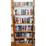 Various books, CDs, DVDs, etc., to include Dynasty, Torchwood, Fielding (Helen), Bridget Jones Mad A