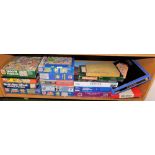 Various puzzles, board games, etc., to include Monopoly, Scrabble, etc. (1 shelf)