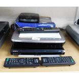 A Humax Freeview Player, a Sony CD / DVD player, DVP-SR170, etc. (a quantity)