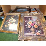 Various pictures, prints, etc., to include floral still life, nautical scene, etc. (contents of 1 sh