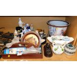 A small quantity of Wedgwood jasperware items, to include jar and cover, pin dish, table lighter, an