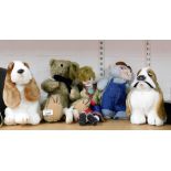 Various soft toys, to include a Frazier bear, bloodhound soft toys, etc. (a quantity)