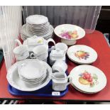 A Bavarian Winterling part dinner and tea service and various Winterling Bavarian hand painted plate