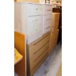 A collection of furniture, to include a four drawer chest, various bedside cabinets, etc. (a quantit