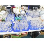 Glassware, Royal Worcester Evesham pattern, tumblers, part crystal and other drinking glasses, comme