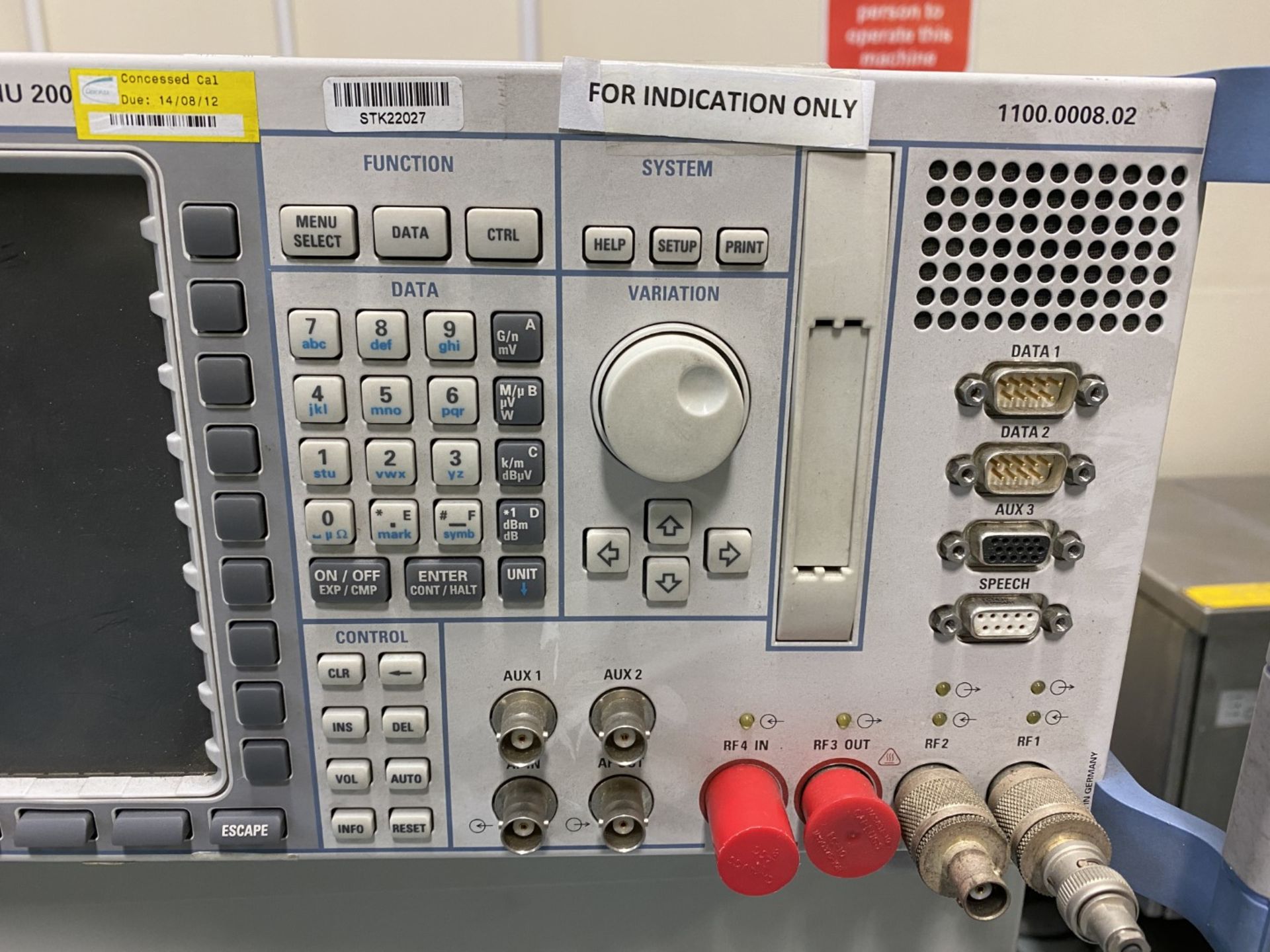 Rohde & Schwarz Universal Radio Communication Tester (not tested) - Image 4 of 7