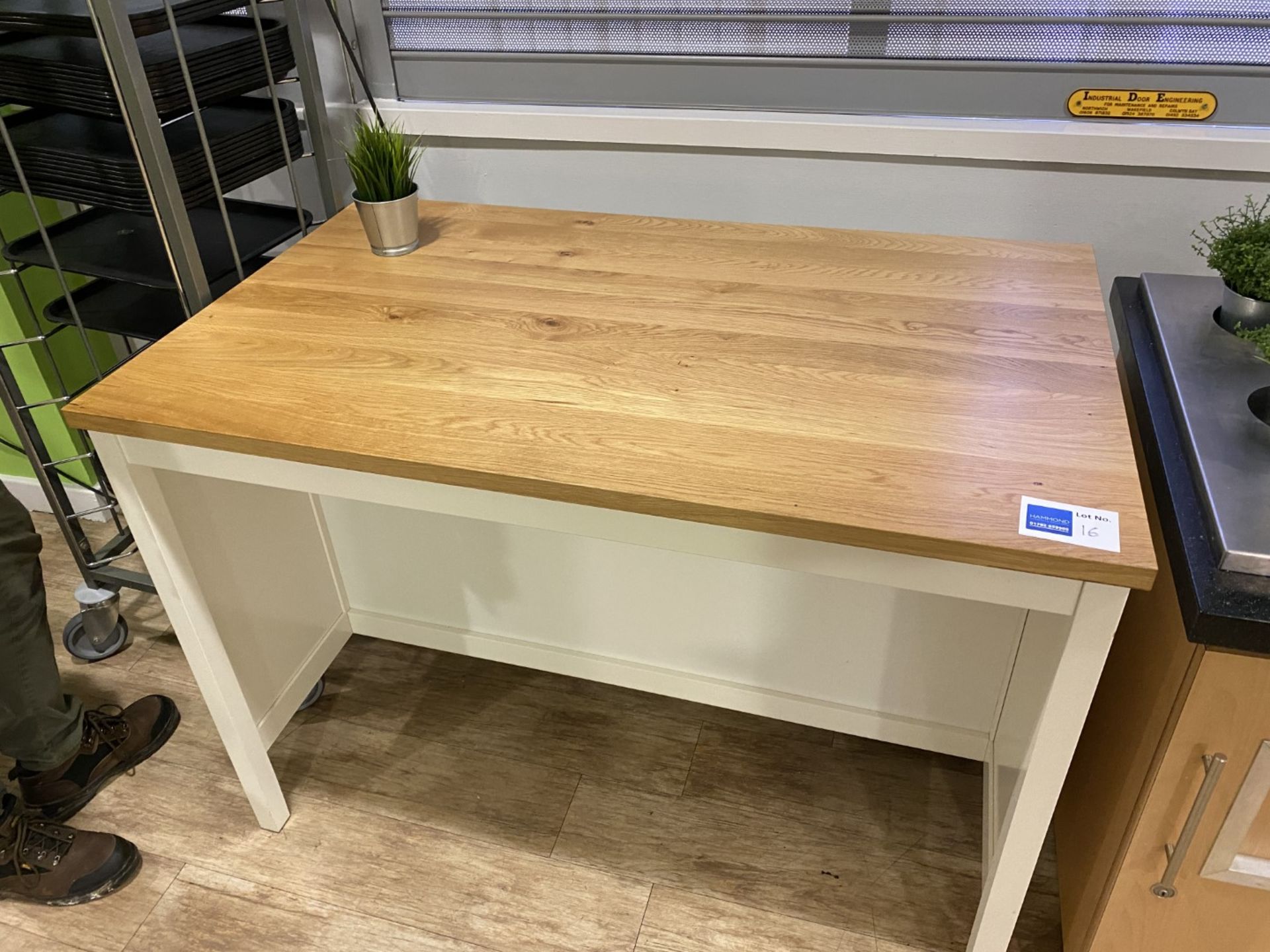 Table length 126cm, depth 77cm, height 90cm - Image 2 of 2