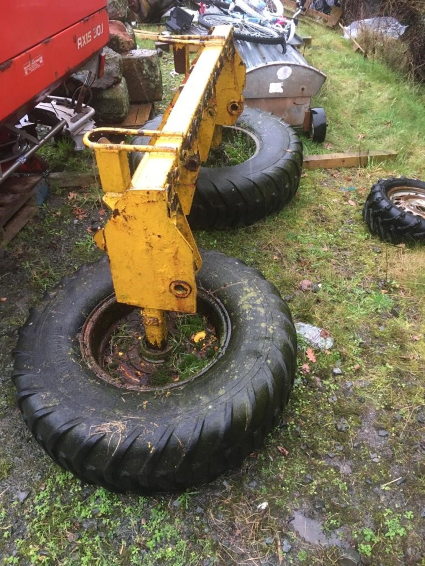 TWO WHEEL SILAGE PUSHER (CONE AND PIN)