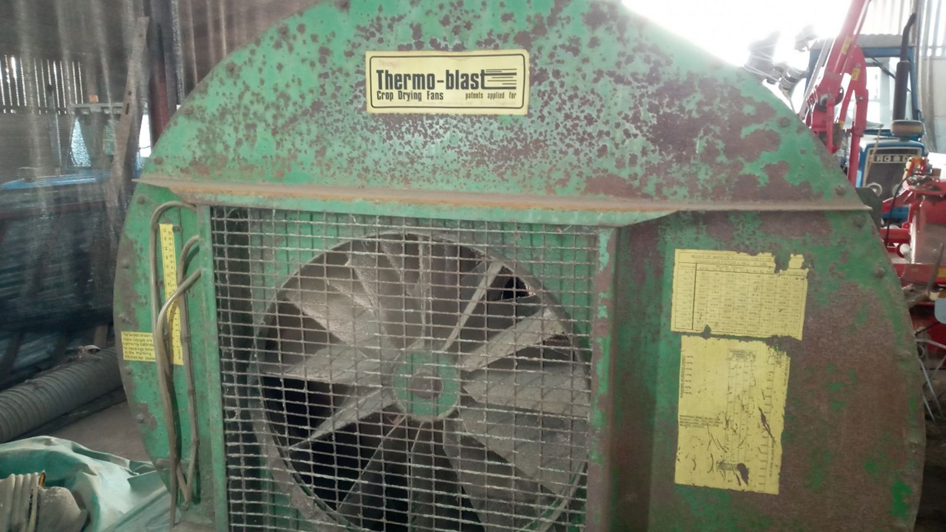 THERMO BLAST CROP DRYING FAN - 6FT TALL FOR COOLING CROP LIKE HAY STACKS OR GRAIN ETC - Image 2 of 5