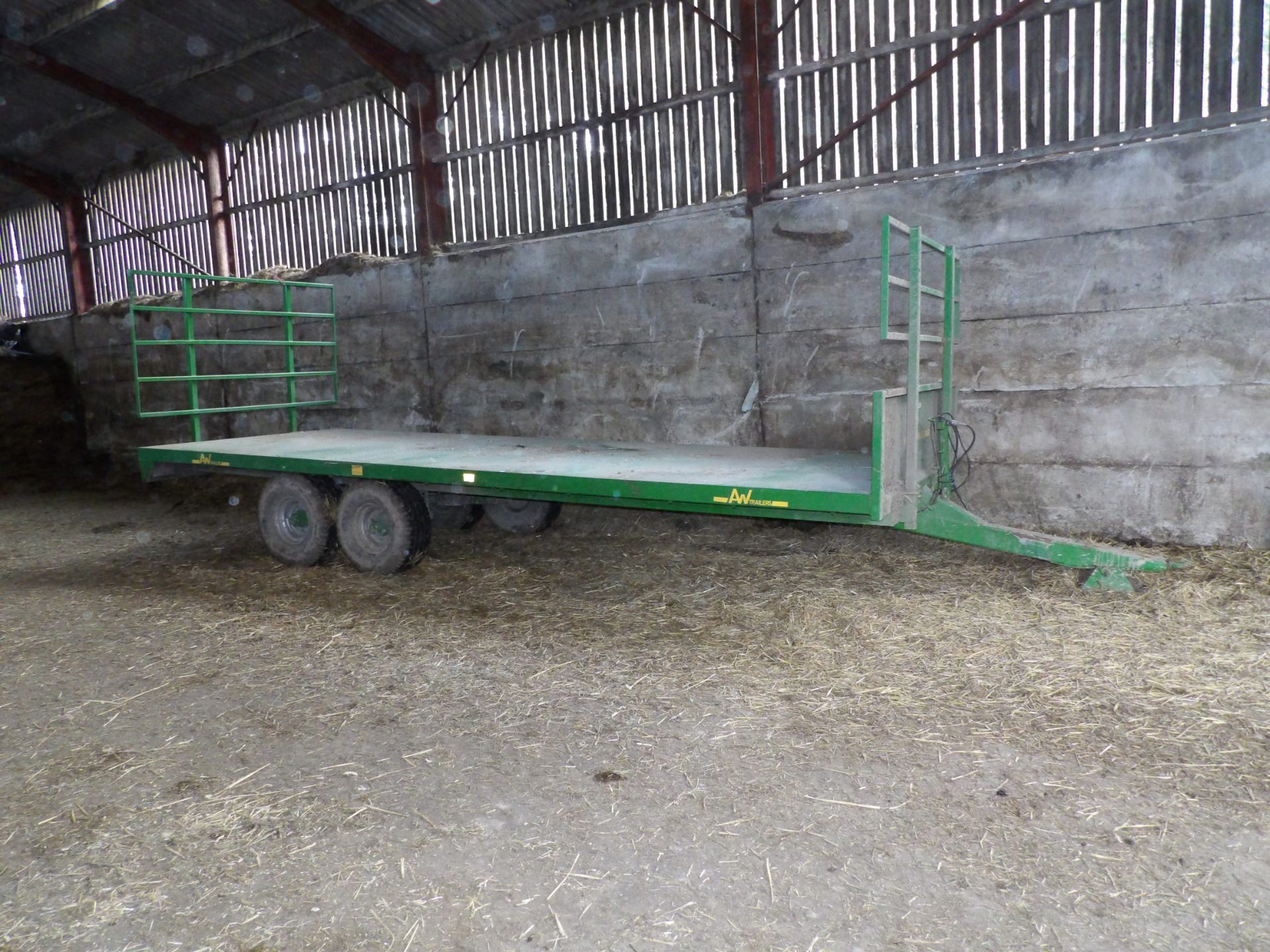 2017 AW 22FT TWIN AXLE STEEL BALE TRAILER