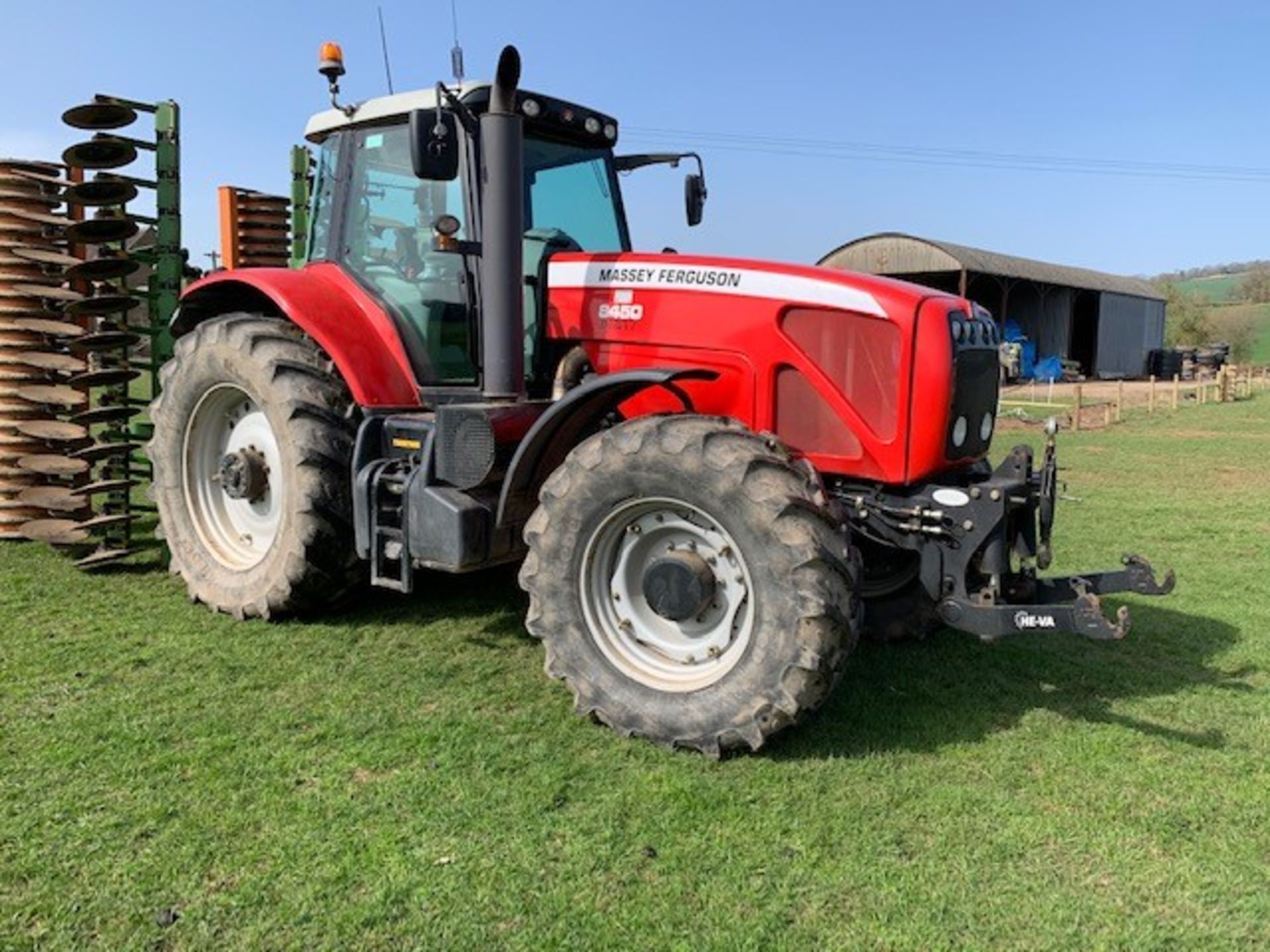 MF 8450 4 WD Dyna VT Tractor  Reg. No.  KP54 ANV, 250hp    4015 hours      Opico Front Linkage - Image 3 of 4