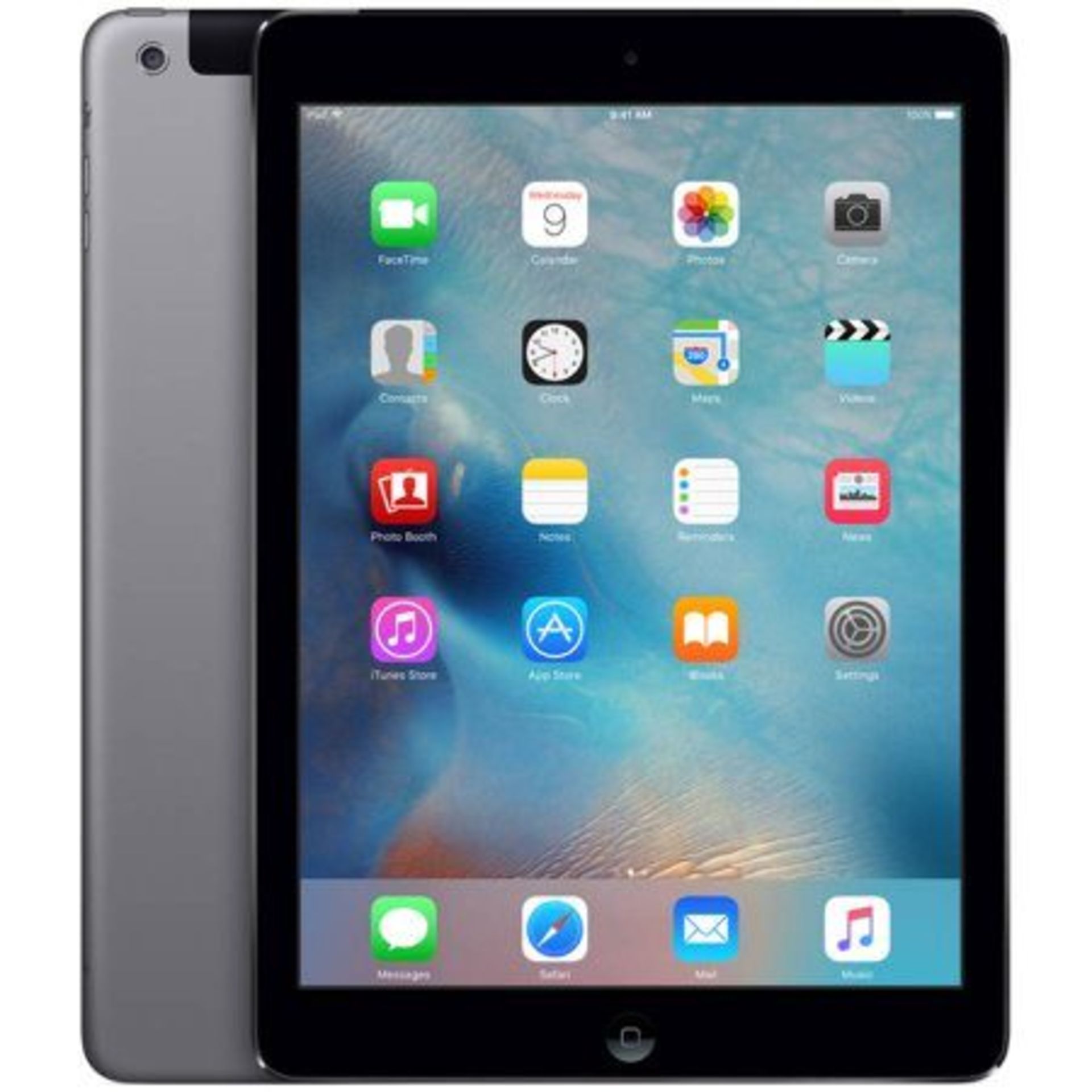 + VAT Grade B 16Gb Apple iPad Air 1 - Space Grey - 9.7 Inch