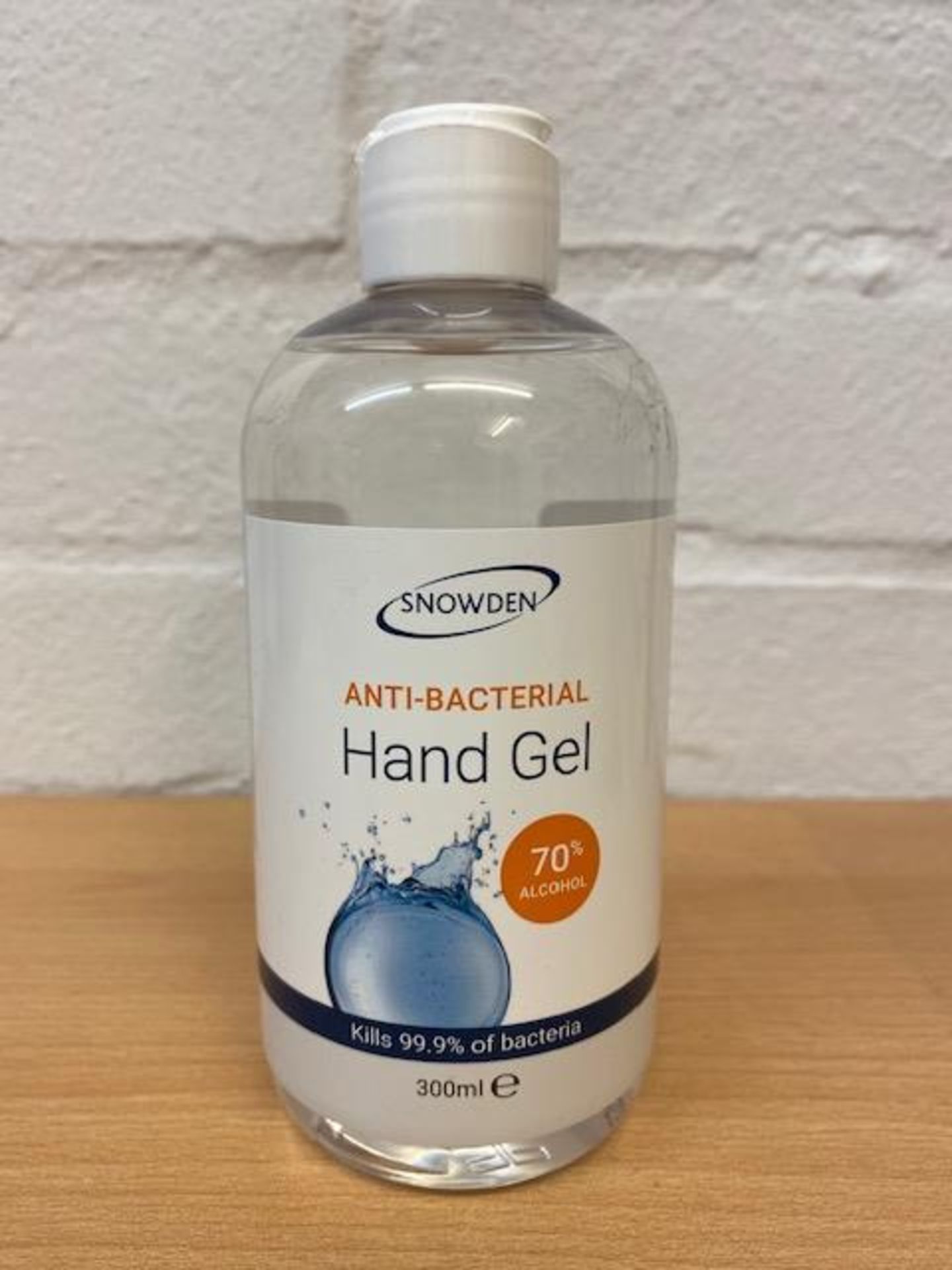 + VAT Brand New 8.4L (28 x 300ml Bottles) Snowden Anti Bacterial Hand Gel - 70% Alcohol - Kills 99.