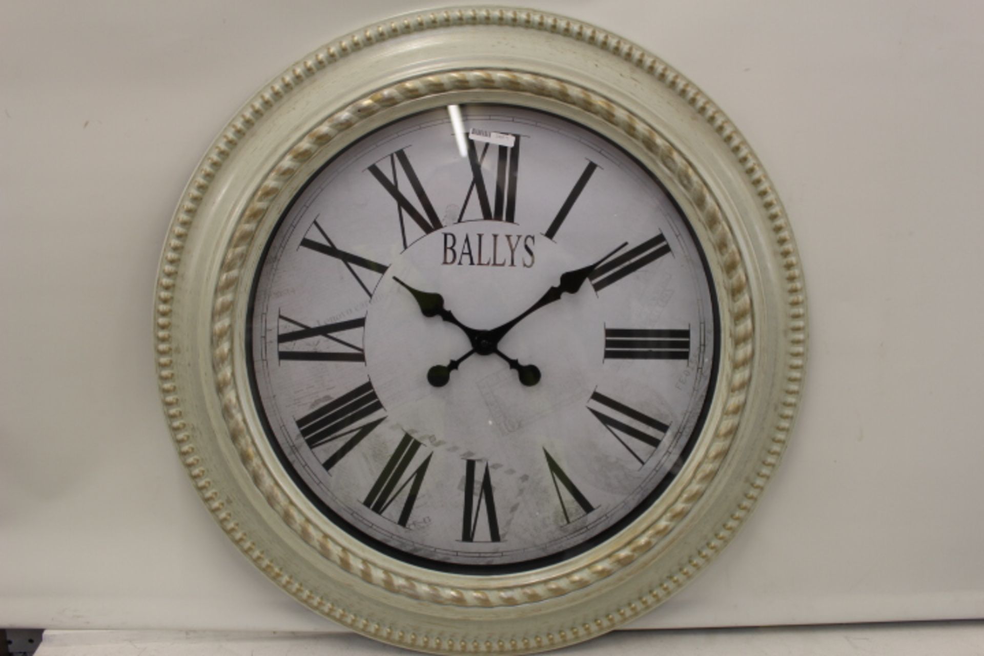 No VAT Grade U Large Cream Ballys Wall Clock